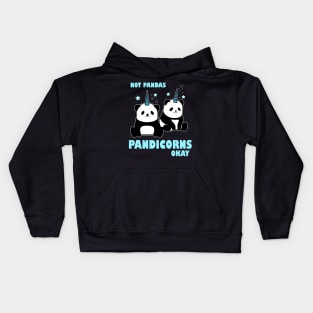 Not Pandas Pandicorns Okay Costume Gift Kids Hoodie